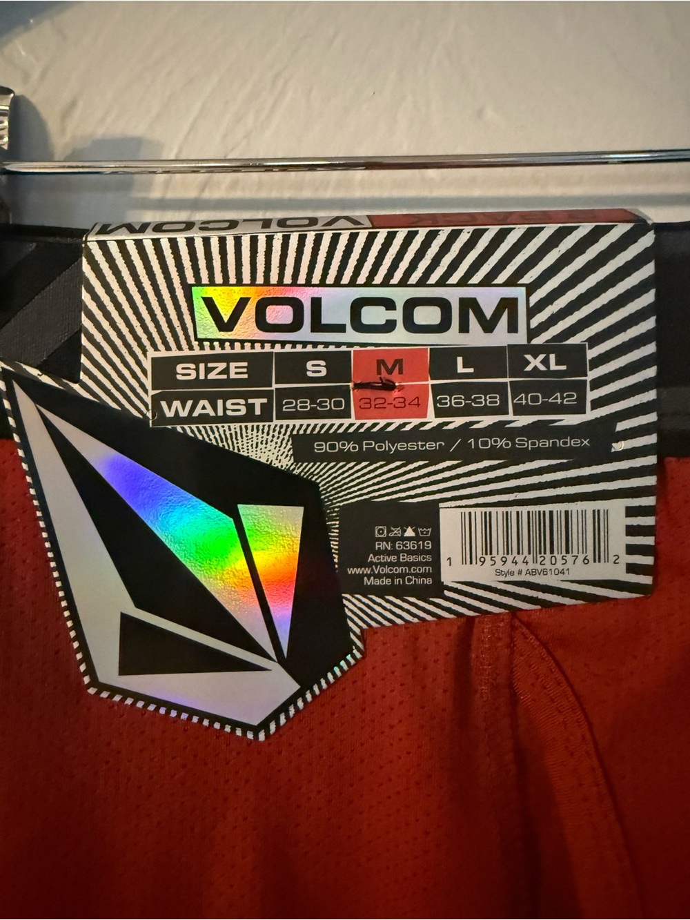 NWT Volcom Men’s 2 Pack Boxer Briefs Medium Red Graphic Performance Stretch - Picture 4 of 5